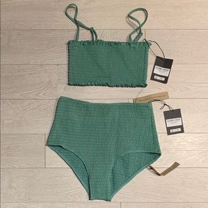 Reformation Greta Bikini Bottom - Jade